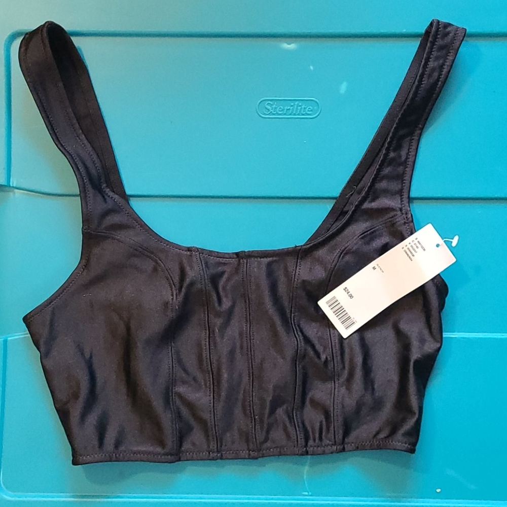 Urban Outfitters Satin Crop Top/Bralette ~NWT